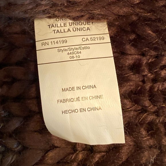 Roxy reversible striped beanie, light purple and dark brown stripe, NWT - Picture 7 of 11